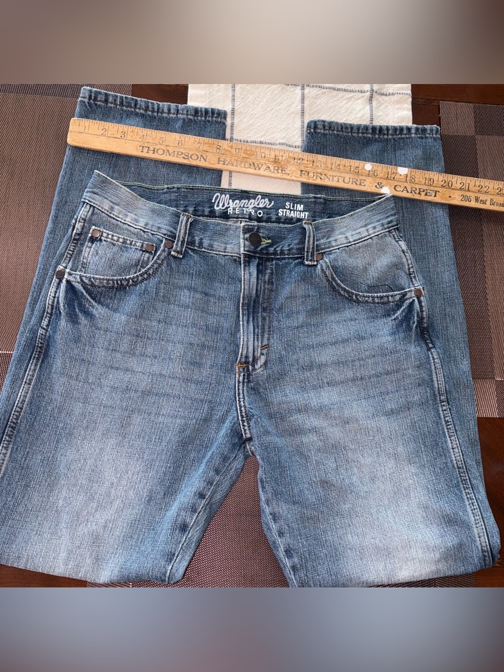 Wrangler Retro Slim Straight Men’s Jeans - Light Blue NO SIZE TAG